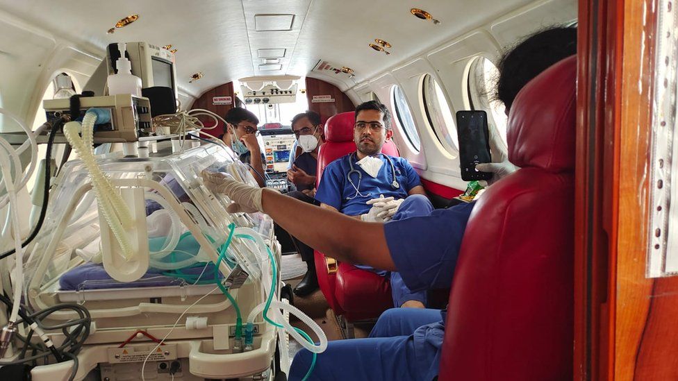 india-patient-airlifted-from-us-in-26-hour-flight-bbc-news