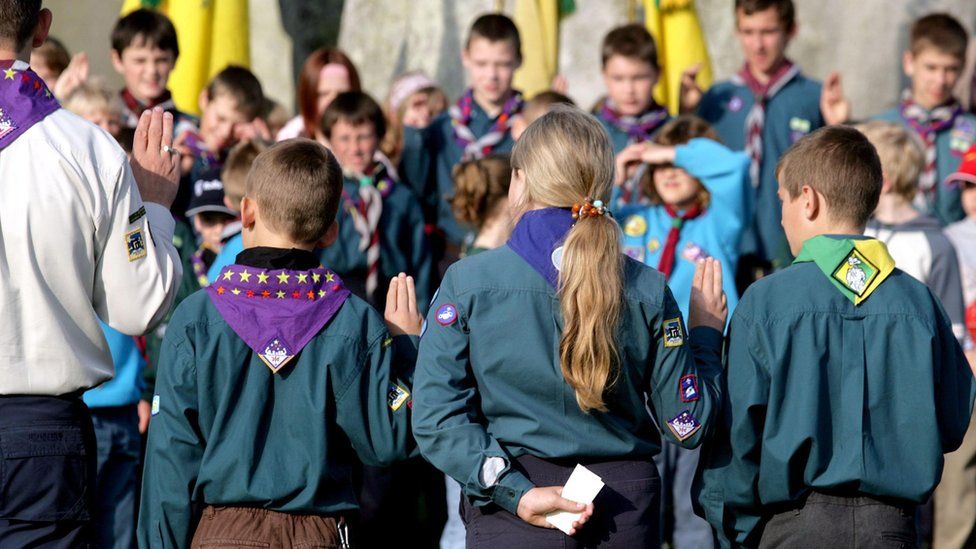 Scouts at Stonehenge