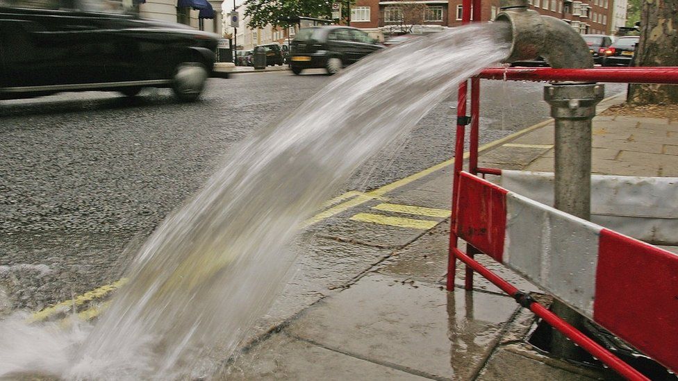 A h2o  spill successful  London