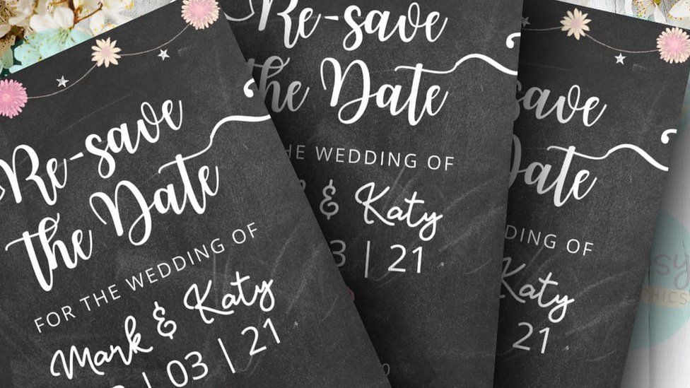 Coronavirus Couples Boosted By Woman S Re Save The Date Cards c News