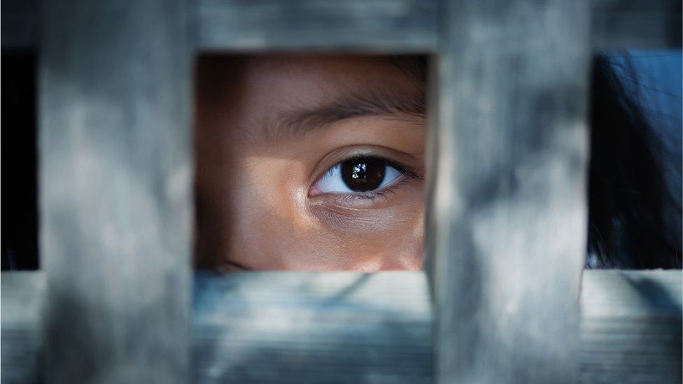 The eye of a child