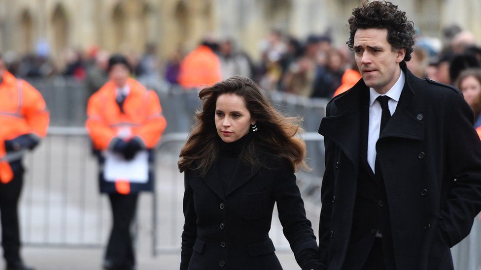 Felicity Jones and Charles Guard