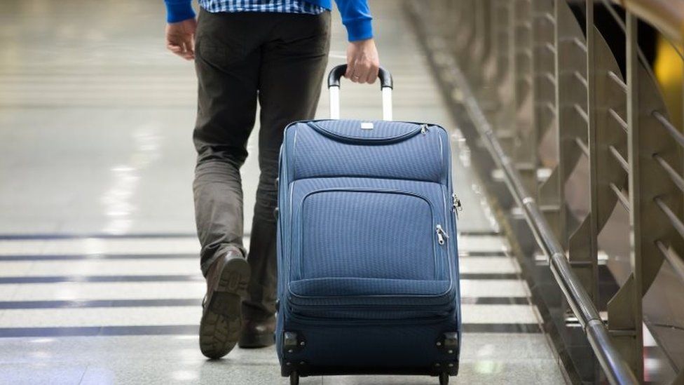 Man with a suitcase