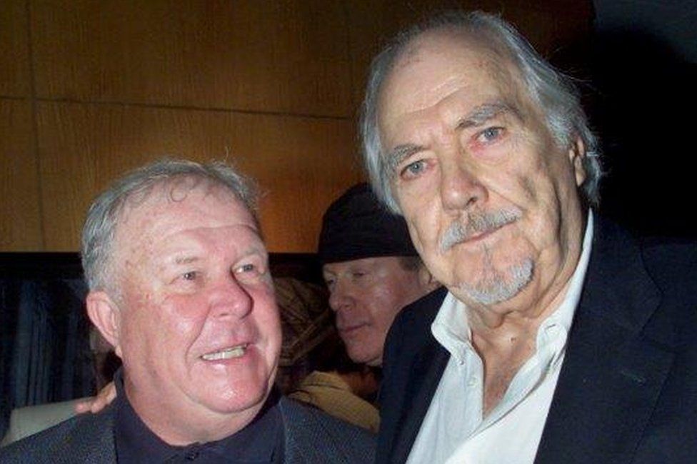 Ned Beatty with Robert Altman in 2000