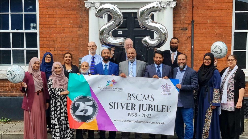 Members of the BSC Multicultural Service celebrating 25 years