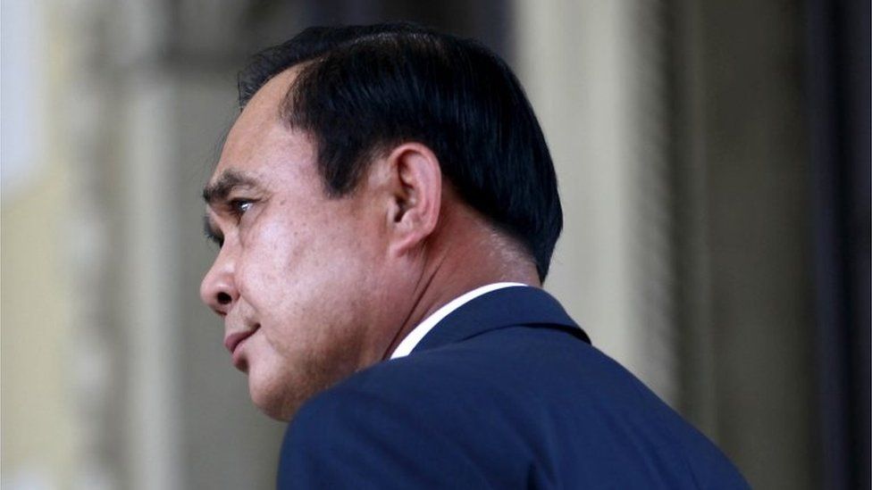 Thailand"s Prime Minister Prayuth Chan-ocha reacts after presiding over Thailand Corporate Excellence Award for Financial Management at the Government House in Bangkok, Thailand, September 9, 2015.