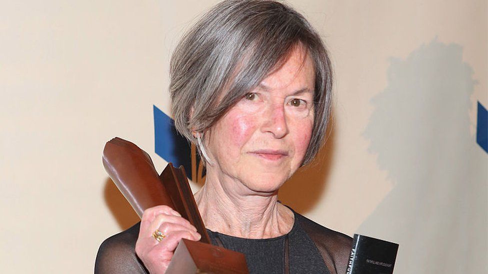 Louise Gluck at the 2014 National Book Awards