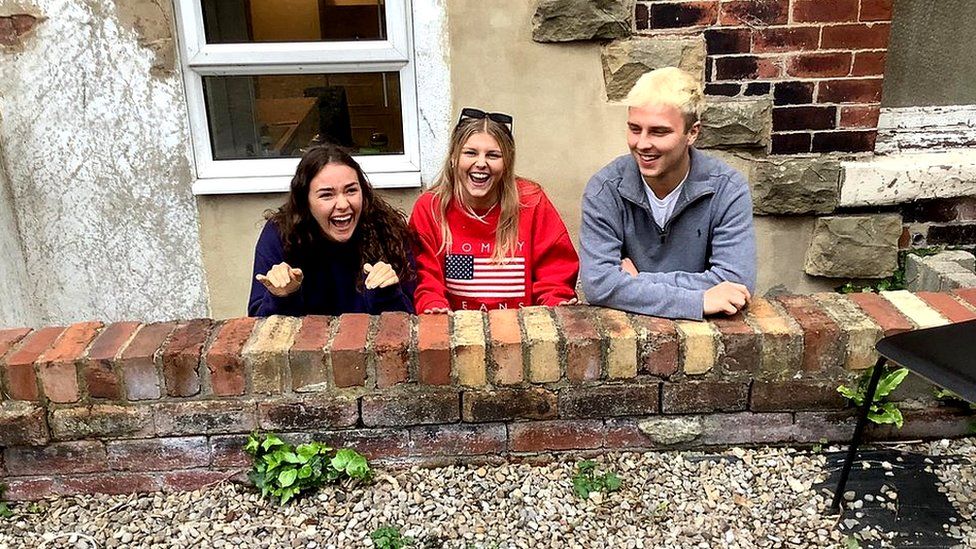 Amelia, Ruby and Pav preparing for seven days of fun