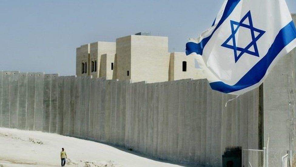 Dividing wall on the West Bank