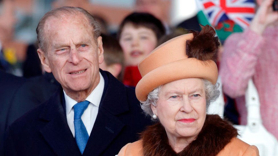 Prince Philip Duke of Edinburgh accompanies Queen Elizabeth II as she officially opens the new National Assembly for Wales Building (The Senedd), home of the Welsh Parliament on March 1, 2006 in Cardiff, Wales.