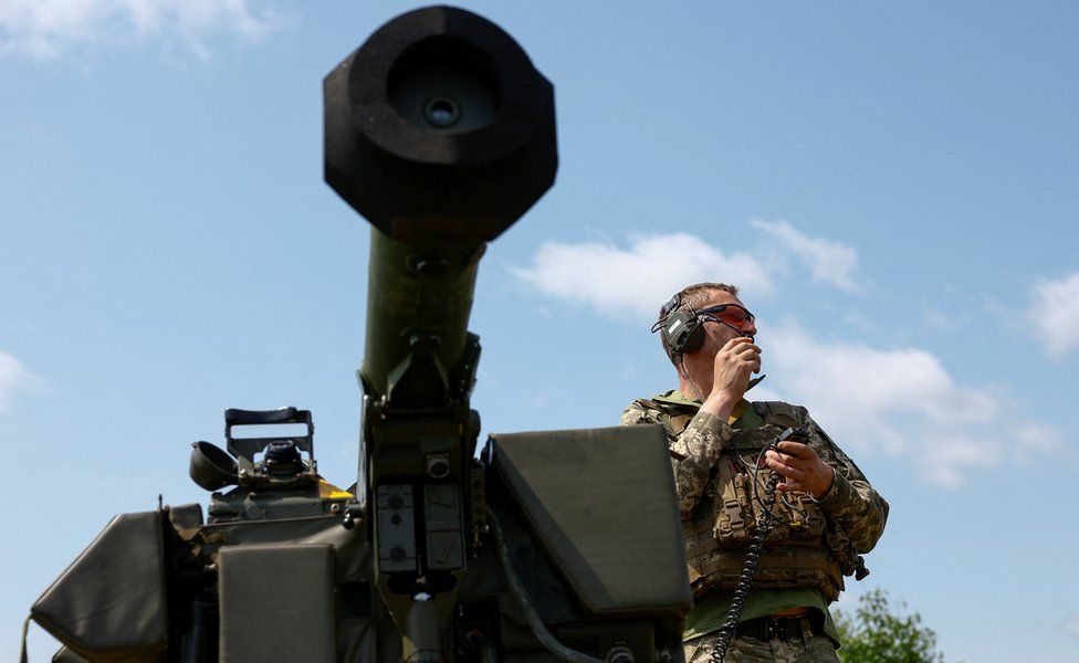 A Ukrainian serviceman of an air defence unit prepares a portable air-defence system for work during his combat shift, amid Russia's attack on Ukraine, in the Kyiv region, 27 June 2023