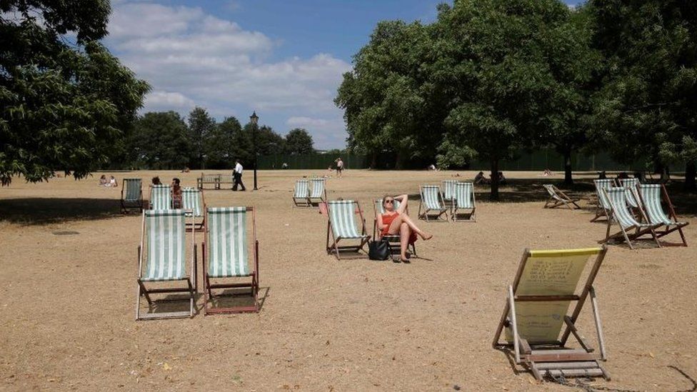 Deck chair in Hyde Park
