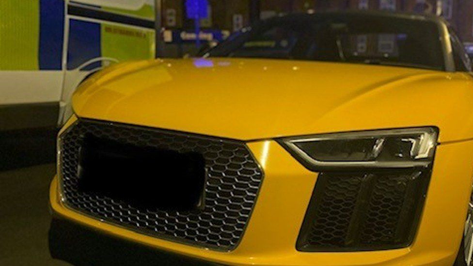 Audi R8 Spyder seized by Nottinghamshire Police