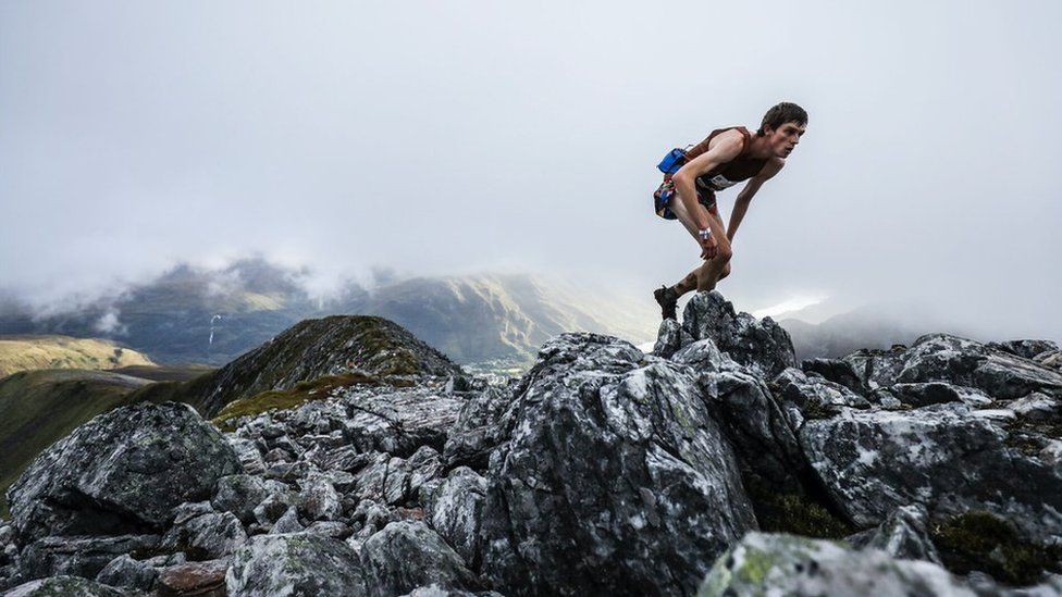 Ready, steady, Coe: Runners tackle mountain challenges - BBC News