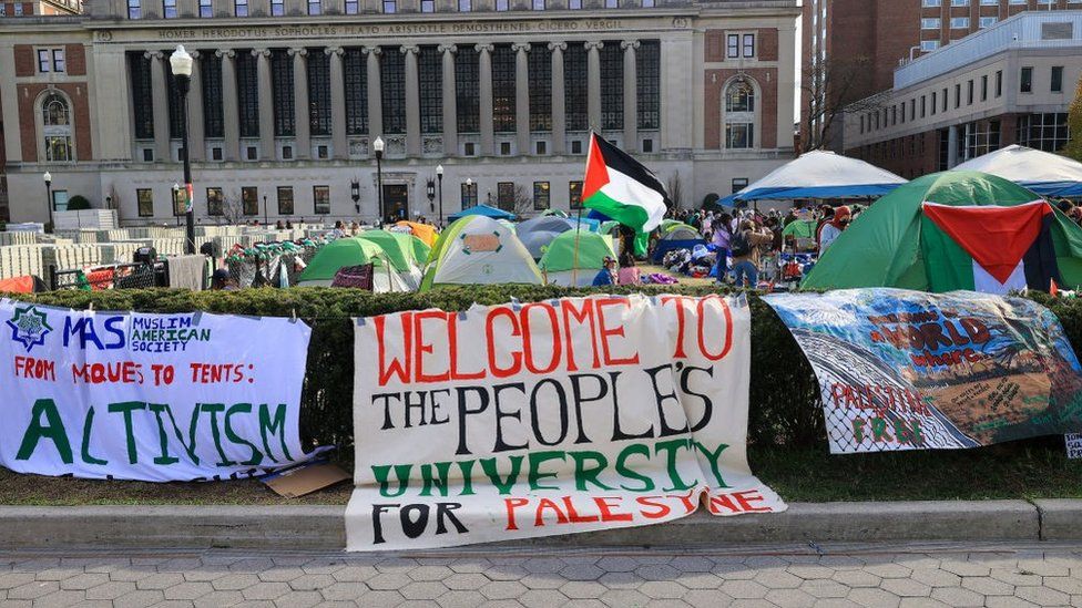 "Gaza Solidarity Encampment" at Columbia University
