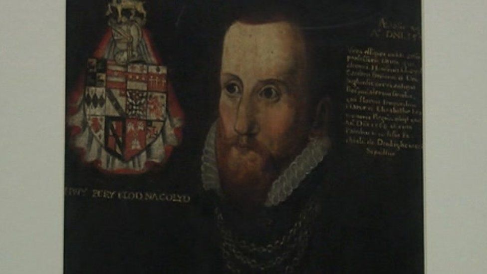 A painting of Humphrey Llwyd
