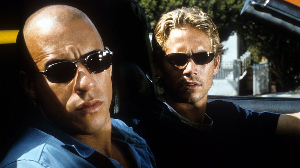 Left to right: Vin Diesel and Paul Walker in Fast and Furious
