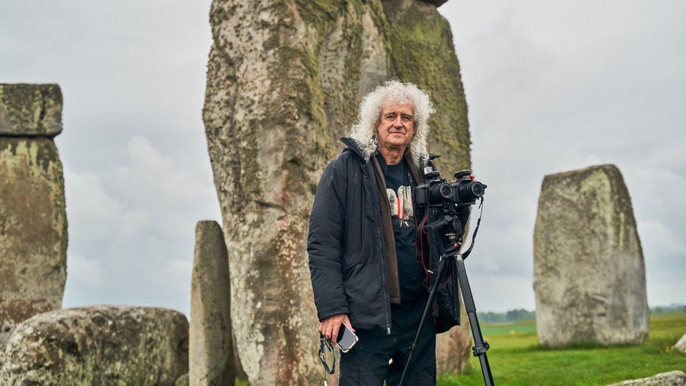 Brian May at Stonehenge