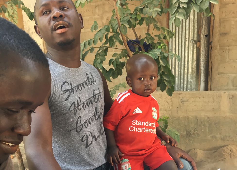 A photo of the Bojang family in The Gambia