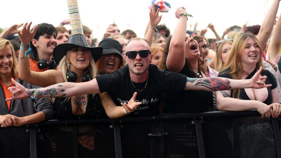 Fans at Leeds festival