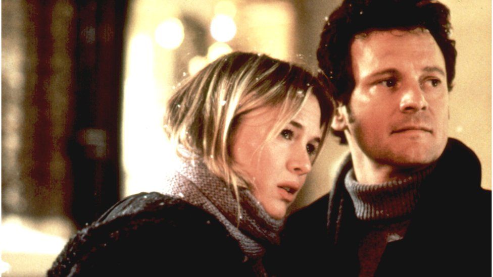 Renee Zellweger and Colin Firth in Bridget Jones' Diary