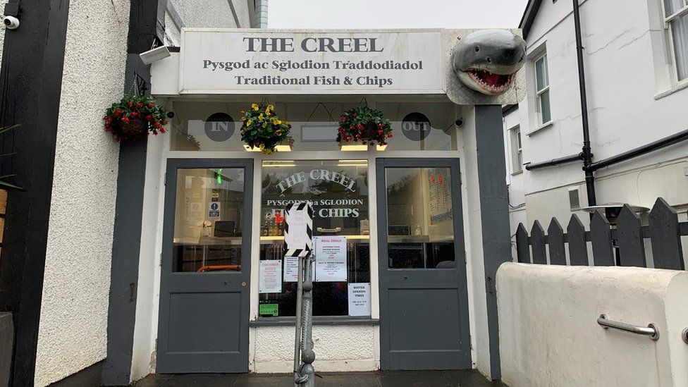The Creel fish and chip shop in Abersoch