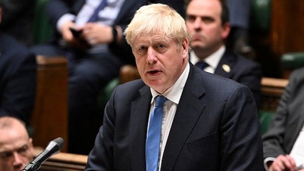 Boris Johnson in House of commons