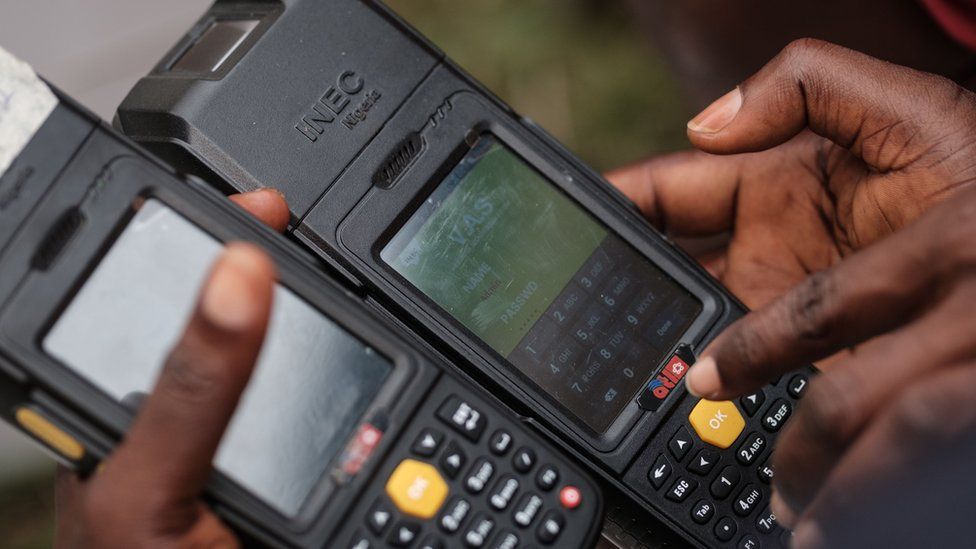 Smart Card Readers used to verify voters' identity