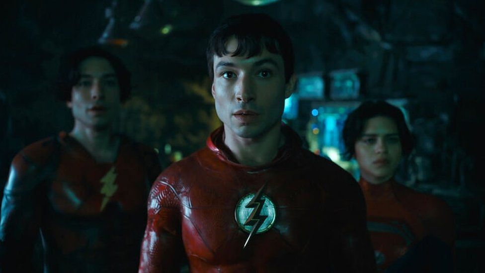 Ezra Miller as Barry Allen as The Flash