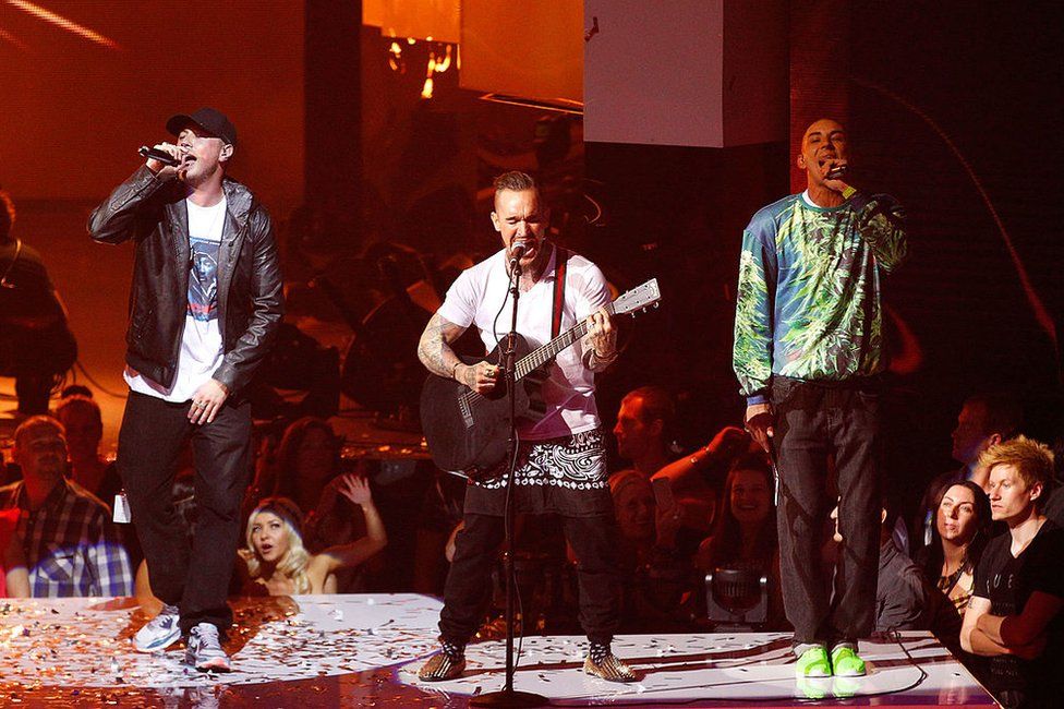 Bliss n Eso perform live during the 27th Annual ARIA Awards 2013 at the Star on 1 December 2013 in Sydney, Australia.