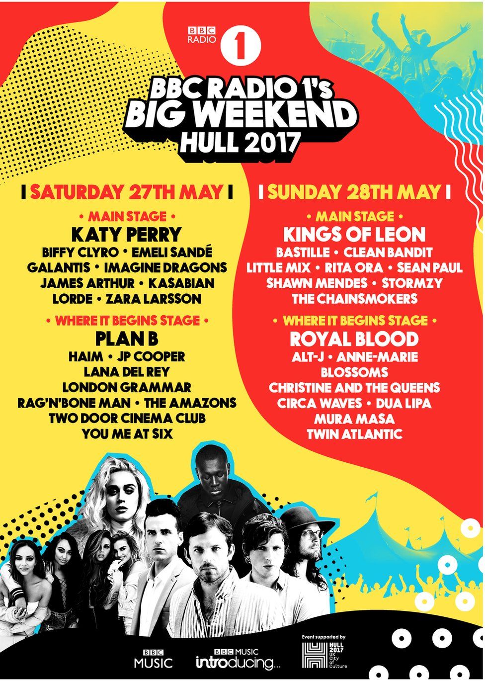 Radio 1 Big Weekend line-up