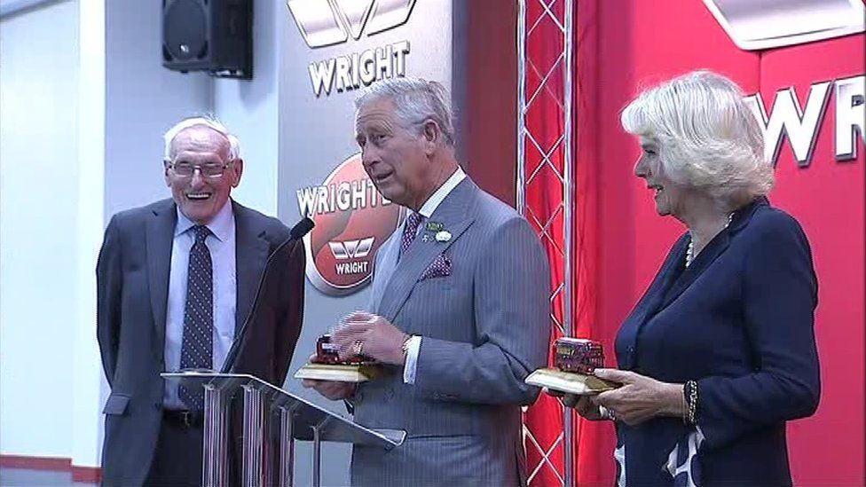 William Wright with the Prince of Wales and Duchess of Cornwall in 2013