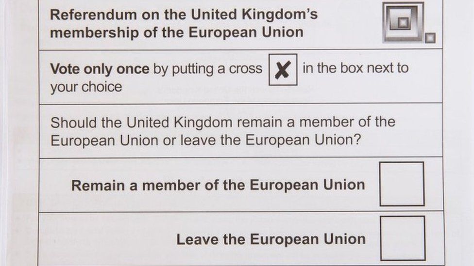 EU referendum ballot paper