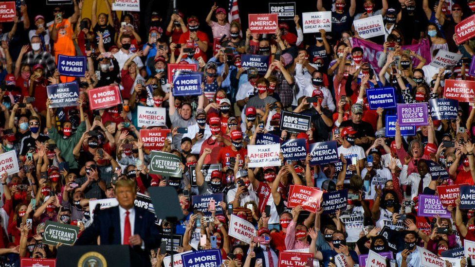 Donald Trump and signs at Gastonia