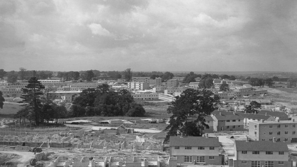 Harlow New Town, 1957.