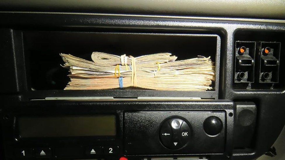 Cash found in lorry