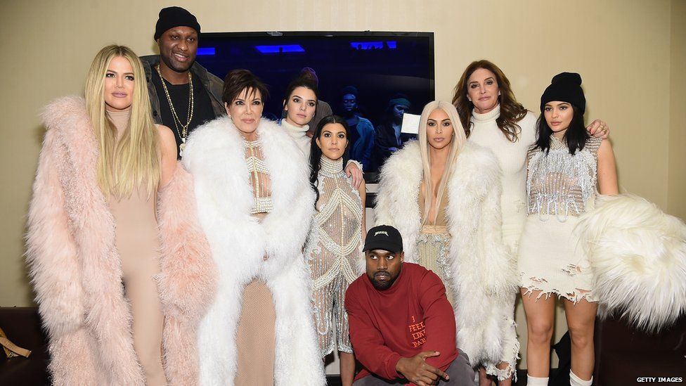 The Kardashian family wearing fur