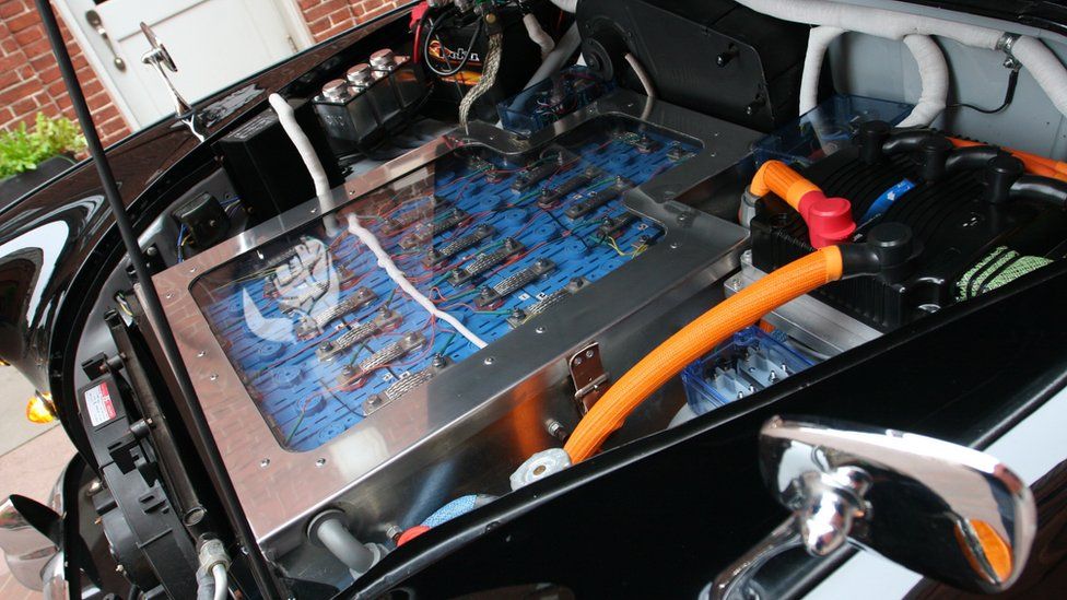 Batteries in an electric cab