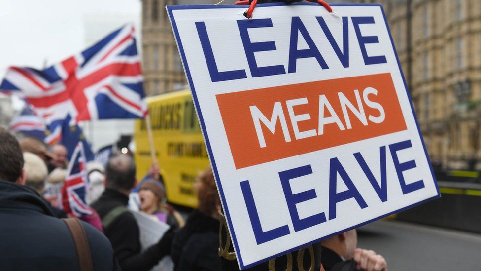 Brexit protest sign