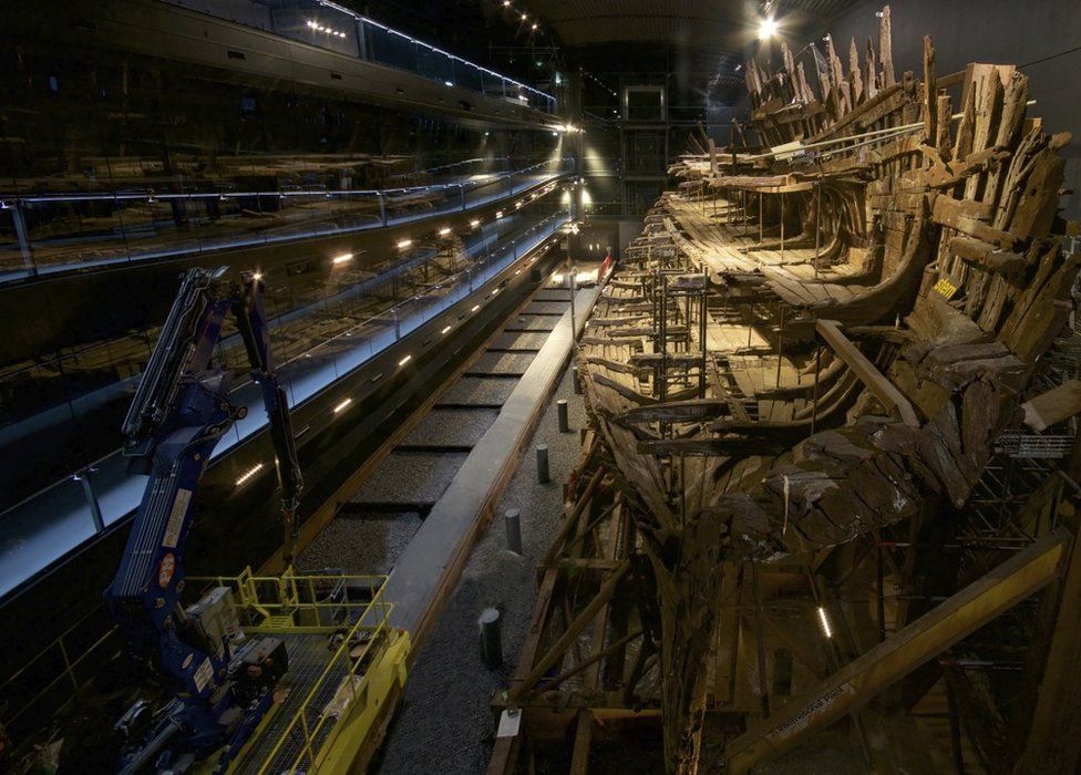 Work at Mary Rose Museum