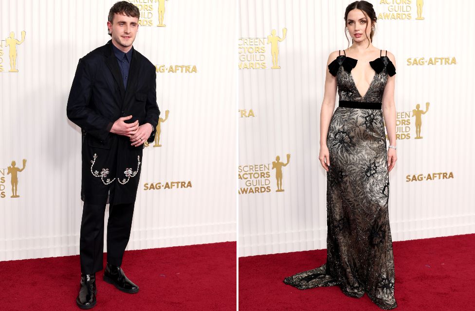 Paul Mescal and Ana de Armas attend the 29th Annual Screen Actors Guild Awards at Fairmont Century Plaza on February 26, 2023 in Los Angeles, California