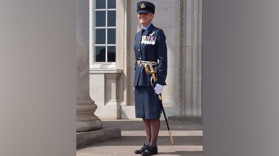 Tamsin Wakeham in RAF uniform