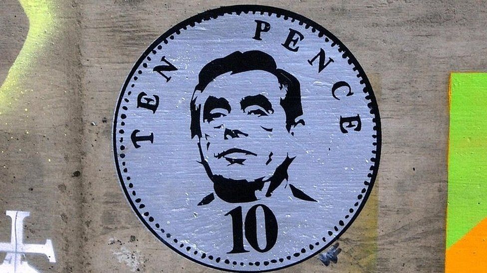 Image of Gordon Brown on a ten pence piece