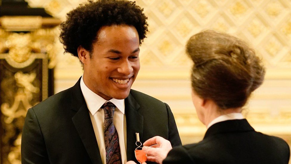 Sheku Kanneh-Mason returned there earlier to collect an MBE for services to music.