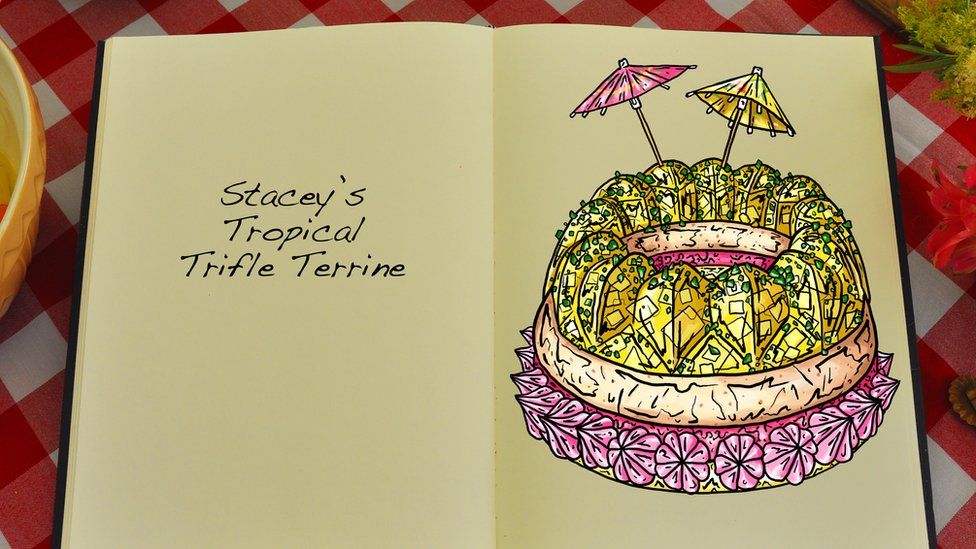 One of Tom's illustrations for Great British Bake Off