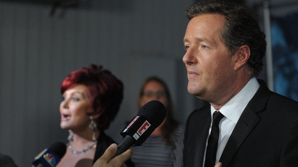 Sharon Osbourne and Piers Morgan