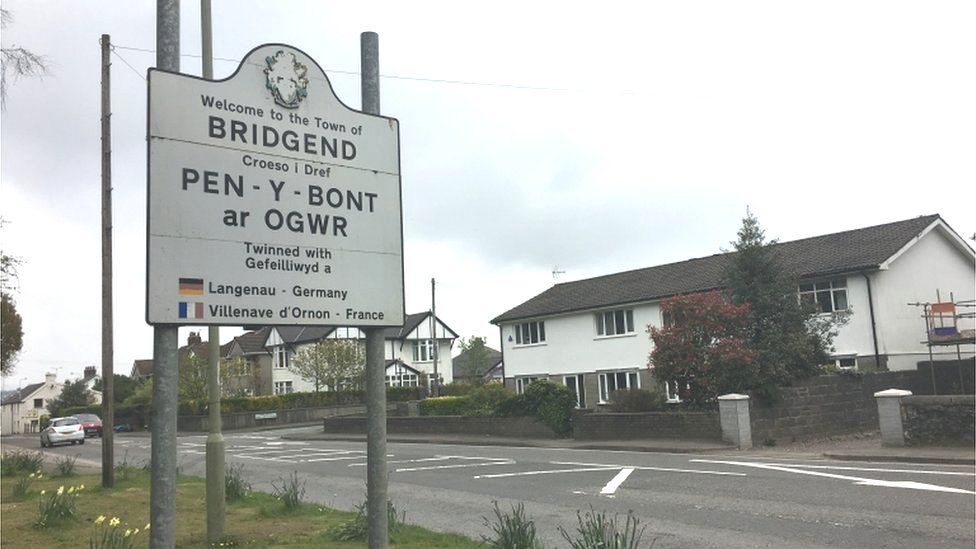 Bridgend council sign