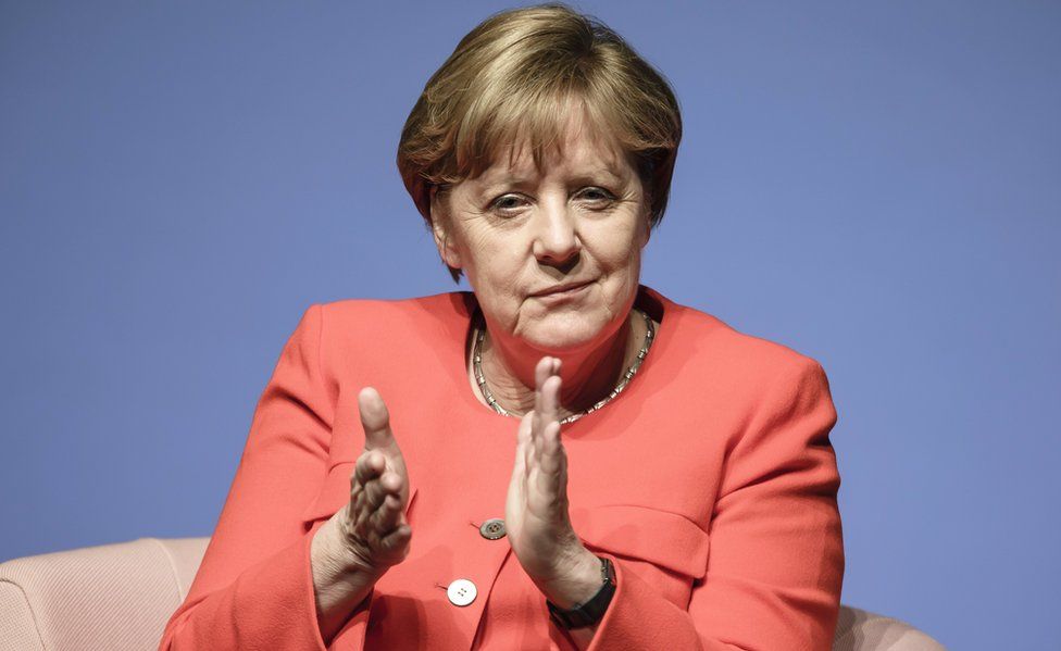 German Chancellor Angela Merkel during the Brigitte event in Berlin, 26 Jun 17