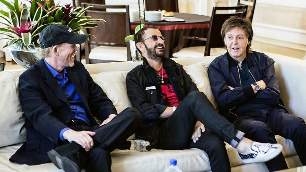 Ron Howard, Ringo Starr and Paul McCartney