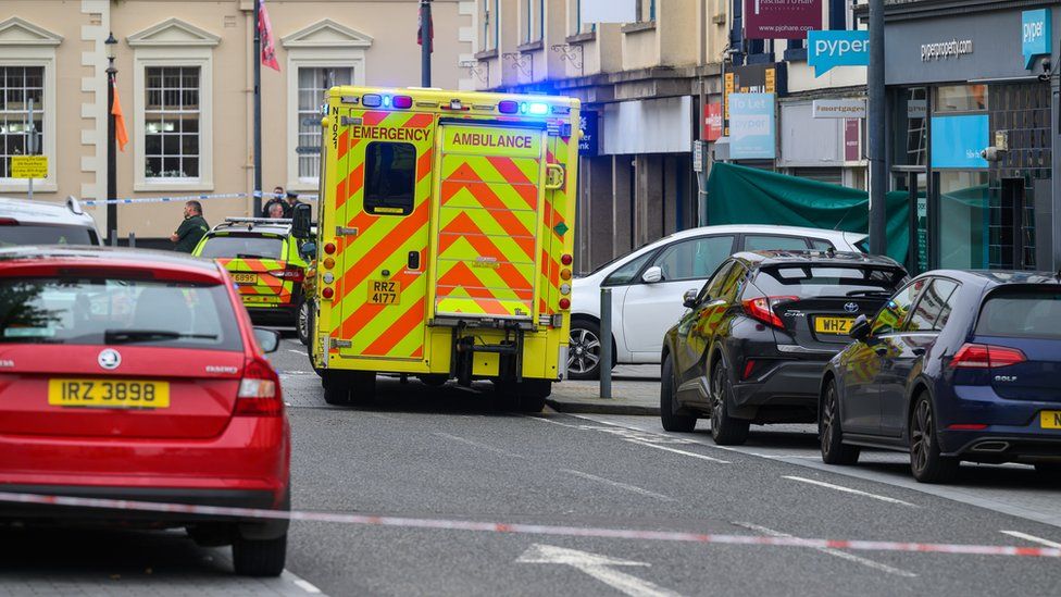 Ambulance in Carrickfergus